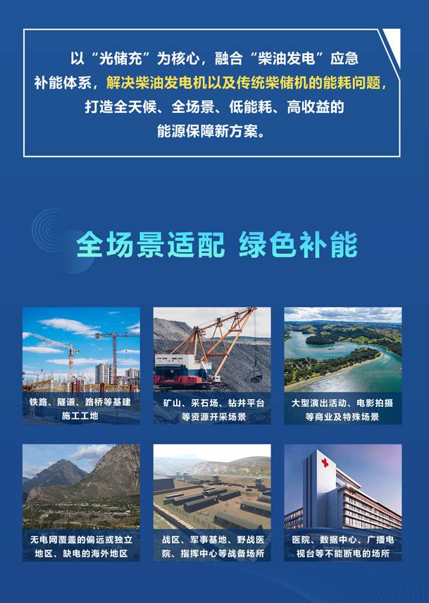 綠色能源升級整體解決方案，光柴儲一體化設備震撼發布！能源升級不斷電，綠色施工向未來!(圖2)